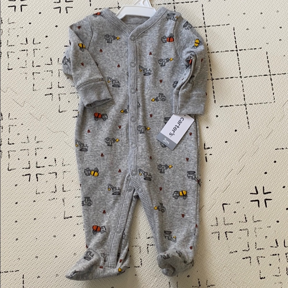 Carters construction snapped footed sleeper